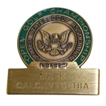 Mark Calcavecchias 1992 US Open at Pebble Beach Contestant Badge