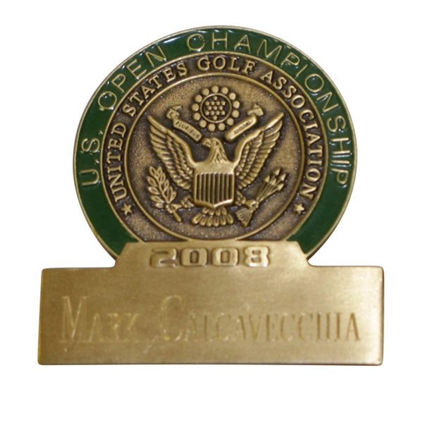 Mark Calcavecchias 2008 US Open at Torrey Pines Contestant Badge