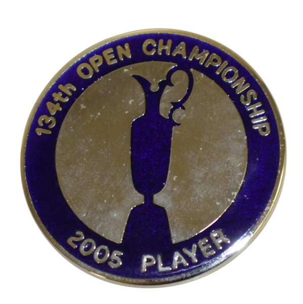 Mark Calcavecchias 2005 OPEN Championship at St. Andrews Contestant Badge