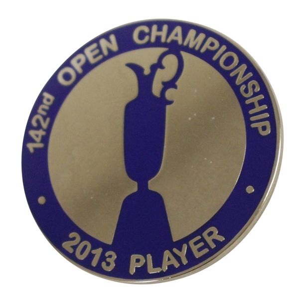 Mark Calcavecchias 2013 OPEN Championship at Muirfield Contestant Badge
