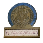 Mark Calcavecchias 1980 US Amateur at CC of North Carolina Contestant Badge