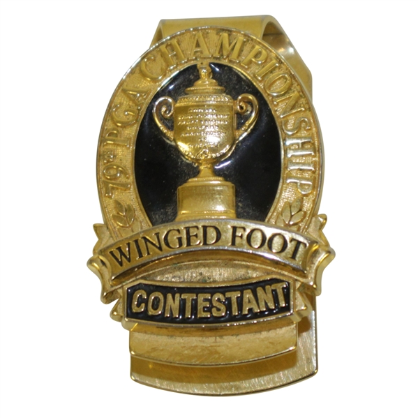 Mark Calcavecchias 1997 PGA Championship at Winged Foot Contestant Money Clip