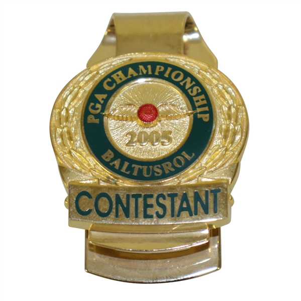 Mark Calcavecchias 2005 PGA Championship at Baltusrol Contestant Money Clip