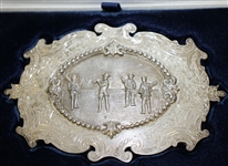 Open Championship Challenge Belt Buckle - 2010 OPEN @ St. Andrews Champion's Gift - Mark Calcavecchia Collection