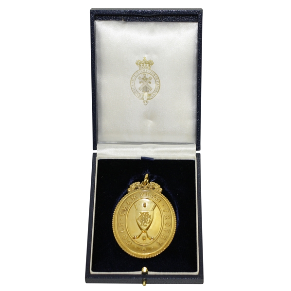 Gold OPEN Golf Champion Trophy Medal - 2015 OPEN Champions Gift - Mark Calcavecchia Collection