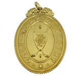 Gold OPEN Golf Champion Trophy Medal - 2015 OPEN Champion's Gift - Mark Calcavecchia Collection