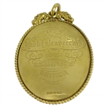 Gold OPEN Golf Champion Trophy Medal - 2015 OPEN Champion's Gift - Mark Calcavecchia Collection