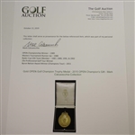 Gold OPEN Golf Champion Trophy Medal - 2015 OPEN Champion's Gift - Mark Calcavecchia Collection