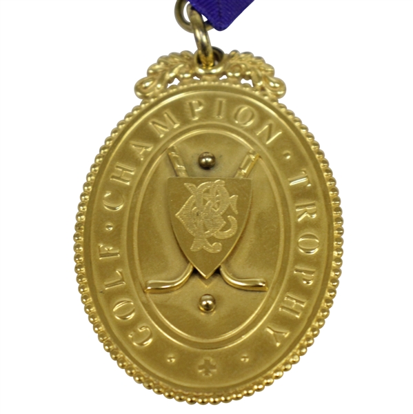Gold 1872 OPEN Golf Champion Medal to Mark Calcavecchia - Past Champions Gift @ St. Andrews 2000