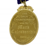Gold 1872 OPEN Golf Champion Medal to Mark Calcavecchia - Past Champions Gift @ St. Andrews 2000