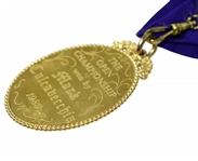 Gold 1872 OPEN Golf Champion Medal to Mark Calcavecchia - Past Champions Gift @ St. Andrews 2000