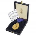 Gold 1872 OPEN Golf Champion Medal to Mark Calcavecchia - Past Champions Gift @ St. Andrews 2000