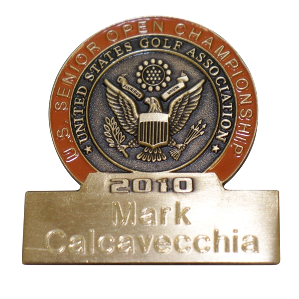 Mark Calcavecchias 2010 US Senior Open at Sahalee Contestant Badge