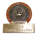 Mark Calcavecchias 2010 US Senior Open at Sahalee Contestant Badge