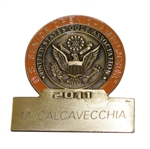 Mark Calcavecchias 2011 US Senior Open at Inverness Club Contestant Badge