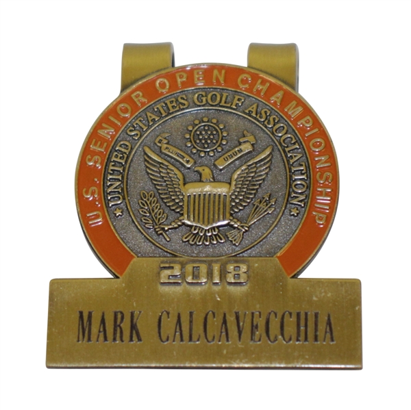 Mark Calcavecchias 2018 US Senior Open at Broadmoor GC Contestant Badge