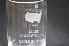 1997 Masters Awarded Eagle Hole #13 Crystal Highball Glass - Mark Calcavecchia Collection