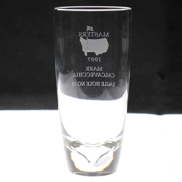 1997 Masters Awarded Eagle Hole #13 Crystal Highball Glass - Mark Calcavecchia Collection