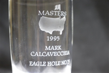 1995 Masters Awarded Eagle Hole #15 Crystal Highball Glass - Mark Calcavecchia Collection