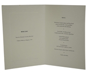 Mark Calcavecchia's 2005 OPEN Champions Dinner Menu Signed by Past Winners JSA ALOA