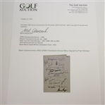 Mark Calcavecchia's 2005 OPEN Champions Dinner Menu Signed by Past Winners JSA ALOA