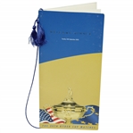 Mark Calcavecchia's 2002 Ryder Cup Dinner Menu Signed by Both Teams JSA ALOA