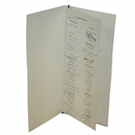Mark Calcavecchias 2002 Ryder Cup Dinner Menu Signed by Both Teams JSA ALOA
