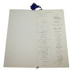 Mark Calcavecchia's 2002 Ryder Cup Dinner Menu Signed by Both Teams JSA ALOA