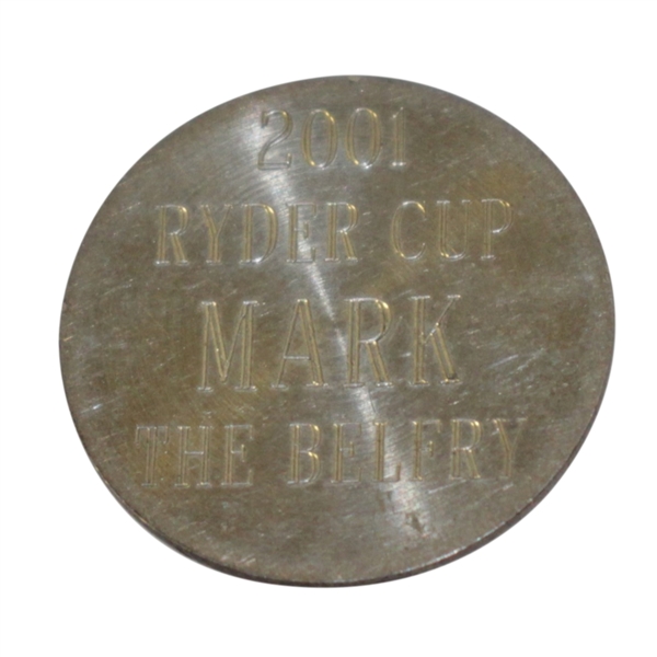 Mark Calcavecchias 2001 Ryder Cup at The Belfry Quarter Dollar Ball Mark - Mark