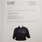 Mark Calcavecchia's 1991 Ryder Cup at Kiawah Island USA Team Member Issued Blue Polo