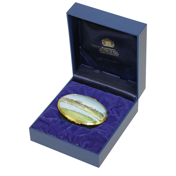 Mark Calcavecchias 2001 Ryder Cup Halycyn Days Enamels Trinket Box Gifted by PGA of America