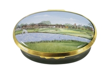 Mark Calcavecchia's 2001 Ryder Cup Halycyn Days Enamels Trinket Box Gifted by PGA of America