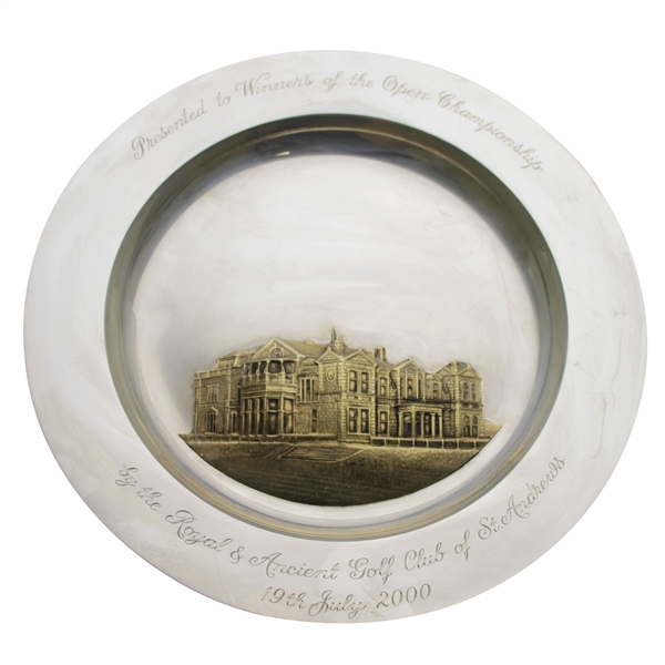 Mark Calcavecchias 2000 Royal & Ancient Gifted Past Champions JB Silver Clubhouse Plate