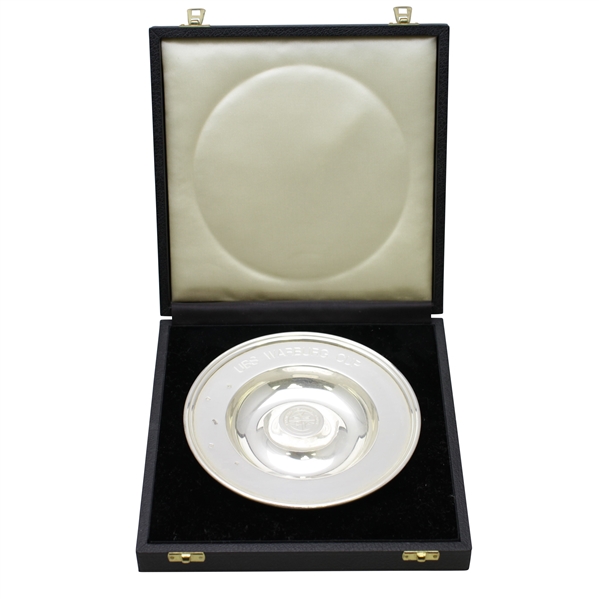 Mark Calcavecchias 2001 Kiawah Island UBS Warburg Cup Plate/Bowl in Original Case