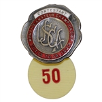 1930 Womens US Amateur Championship at Los Angeles CC Contestant Badge #50
