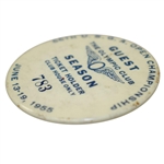 1955 US Open Championship at Olympic Club Season Clubhouse Pass #783 - Fleck beats Hogan!