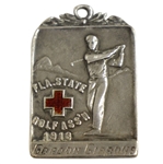 1918 American Red Cross Florida St Golf Assn Sterling Winners Medal - Gordon Gibbons