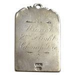 1918 American Red Cross Florida St Golf Ass'n Sterling Winner's Medal - Gordon Gibbons