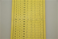 1934 Los Angeles Open Scorecard - MacDonald Smith Win