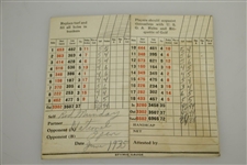Rod Munday's 1935 US Open at Oakmont Scorecards - Sam Parks Win