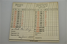 Rod Munday's 1935 US Open at Oakmont Scorecards - Sam Parks Win