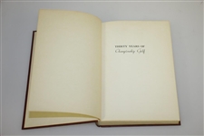 Gene Sarazen Signed & Inscribed '30 Years of Championship Golf' Book to Munday JSA ALOA