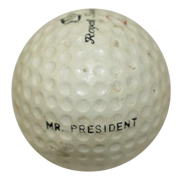 Dwight D Eisenhowers Personal "Mr President" US Royal Seniors Golf Ball