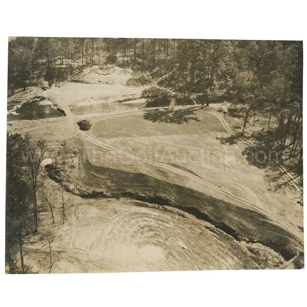 Early 1930s Augusta National Golf Club Original Photo of 3rd Green and Tee & 7th Fairway