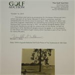 Early 1930's Augusta National Golf Club Original Photo of The Clubhouse & 18th Hole