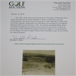 Early 1930's Augusta National Golf Club Original Photo of Grounds Aerial Shot