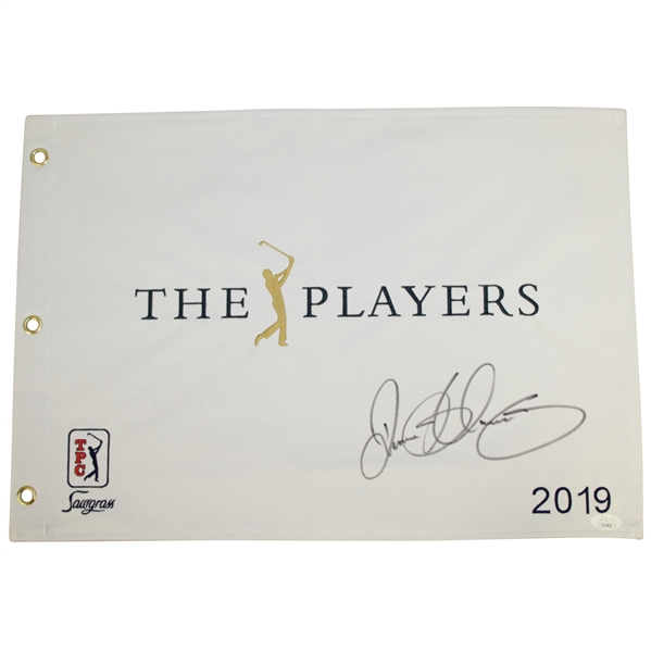 Rory McIlroy Signed 2019 Players Championship Embroidered Flag JSA #EE39853