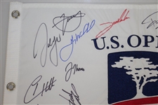 2019 US Open at Pebble Beach Field Signed Flag w/ Gary Woodland Beckett #G92989