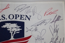 2019 US Open at Pebble Beach Field Signed Flag w/ Gary Woodland Beckett #G92989