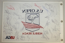 2019 US Open at Pebble Beach Field Signed Flag w/ Gary Woodland Beckett #G92989